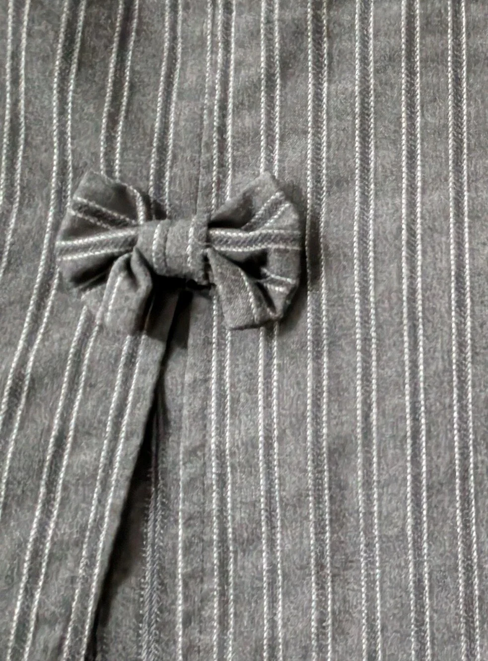Candie's Gray Pinstriped Pencil Skirt
